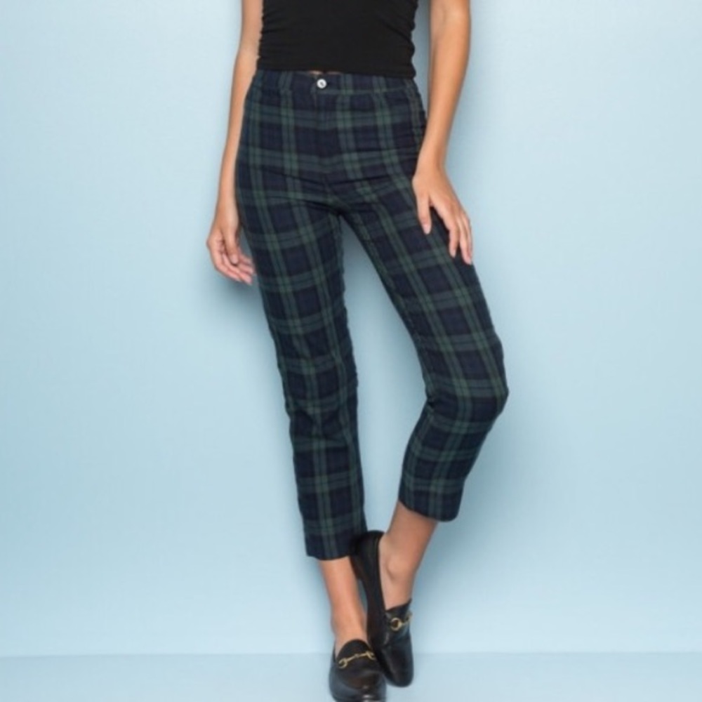 NWT Brandy Melville Plaid Tilden Pants